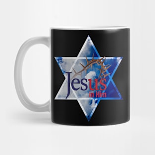 Jesus in Him with Star of David Mug